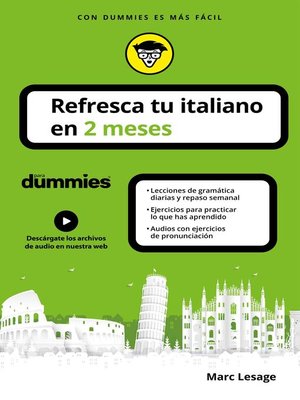 Refresca tu italiano en 2 meses para dummies - ebook